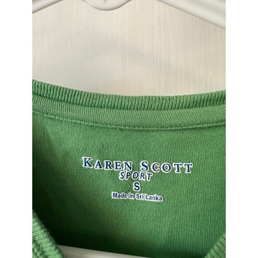Karen Scott sport women’s size small green T-shirt - Picture 5 of 7